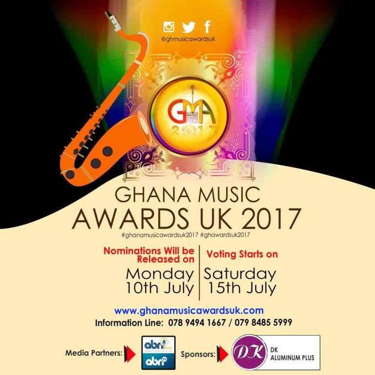 Ghana Music Awards UK 2017: Nominations announced