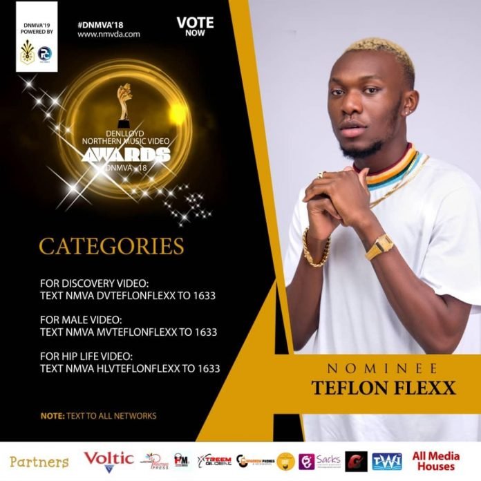 Teflon Flexx gets three nomination at the maiden edition of Northern Music Video Awards