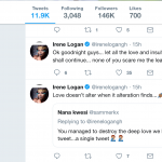 Irene Logan Tweet